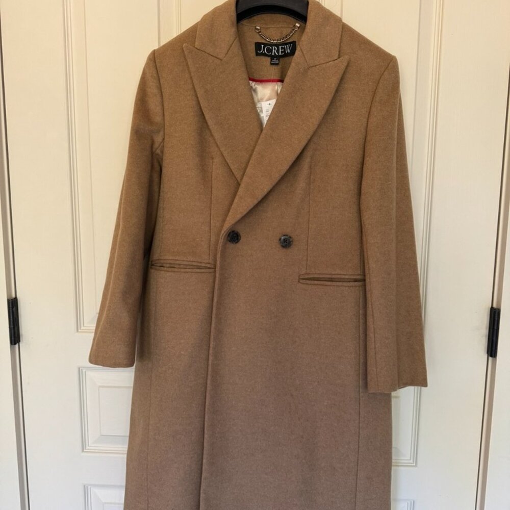 JCrew Petite Wool/Cashmere Blend Top Coat Italian Wool/Cashmere Size 8p NWT